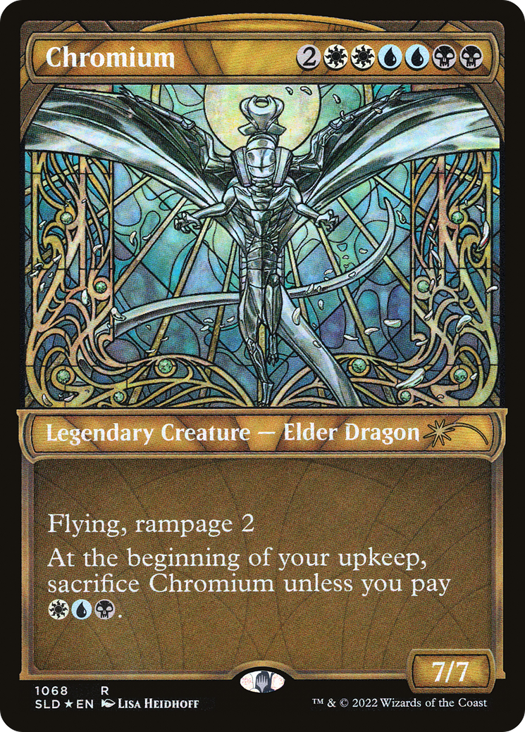 Chromium (Stained Glass) (Textured Foil) (SLD-1068) [Secret Lair] Drop (Showcase) Foil MTG Single Wizards of the Coast