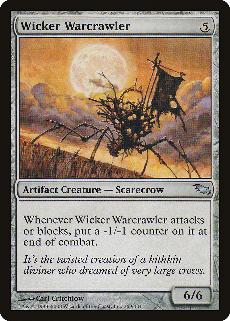 Wicker Warcrawler (SHM-269) [Shadowmoor] Foil MTG Single Wizards of the Coast