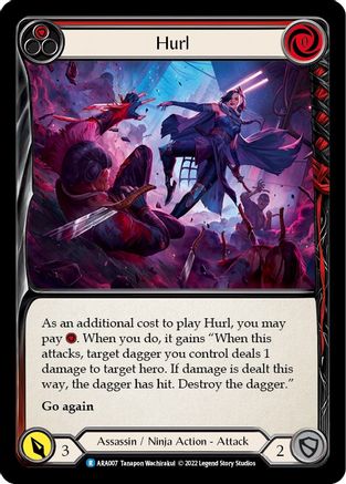 Hurl (Red) [ARA007] (Outsiders Arakni Blitz Deck) Flesh And Blood Single Flesh And Blood   