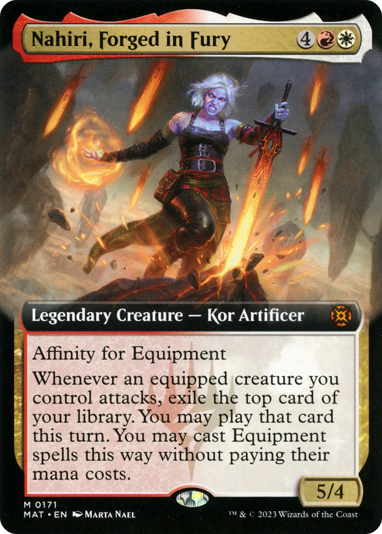Nahiri, Forged in Fury (MAT-171) [March of the Machine: The Aftermath] (Extended Art) Foil MTG Single Wizards of the Coast