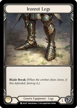 Ironrot Legs [AZL007] (Outsiders Azalea Blitz Deck) Flesh And Blood Single Flesh And Blood   
