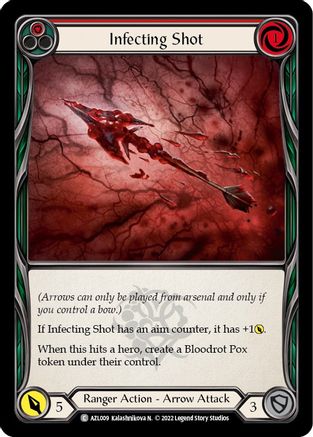 Infecting Shot (Red) [AZL009] (Outsiders Azalea Blitz Deck) Flesh And Blood Single Flesh And Blood   