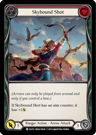 Skybound Shot (Red) [AZL013] (Outsiders Azalea Blitz Deck) Flesh And Blood Single Flesh And Blood   