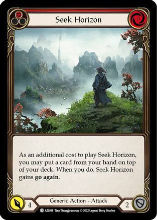 Seek Horizon (Red) [AZL018] (Outsiders Azalea Blitz Deck) Flesh And Blood Single Flesh And Blood   
