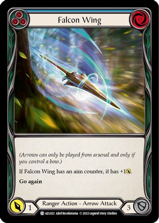 Falcon Wing (Blue) [AZL023] (Outsiders Azalea Blitz Deck) Flesh And Blood Single Flesh And Blood   
