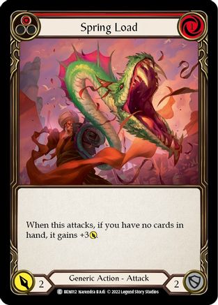 Spring Load (Red) [BEN012] (Outsiders Benji Blitz Deck) Flesh And Blood Single Flesh And Blood   