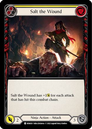 Salt the Wound (Yellow) [BEN020] (Outsiders Benji Blitz Deck) Flesh And Blood Single Flesh And Blood   