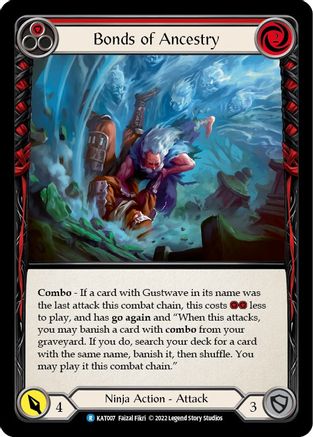 Bonds of Ancestry (Red) [KAT007] (Outsiders Katsu Blitz Deck) Flesh And Blood Single Flesh And Blood   