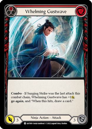 Whelming Gustwave (Red) [KAT009] (Outsiders Katsu Blitz Deck) Flesh And Blood Single Flesh And Blood   