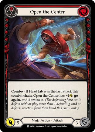 Open the Center (Red) [KAT012] (Outsiders Katsu Blitz Deck) Flesh And Blood Single Flesh And Blood   
