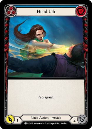 Head Jab (Blue) [KAT022] (Outsiders Katsu Blitz Deck) Flesh And Blood Single Flesh And Blood   