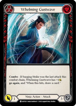 Whelming Gustwave (Blue) [KAT023] (Outsiders Katsu Blitz Deck) Flesh And Blood Single Flesh And Blood   