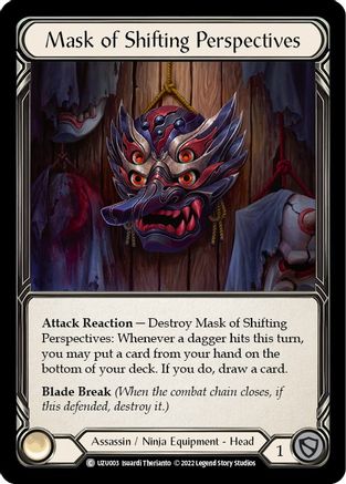 Mask of Shifting Perspectives [UZU003] (Outsiders Uzuri Blitz Deck) Flesh And Blood Single Flesh And Blood   