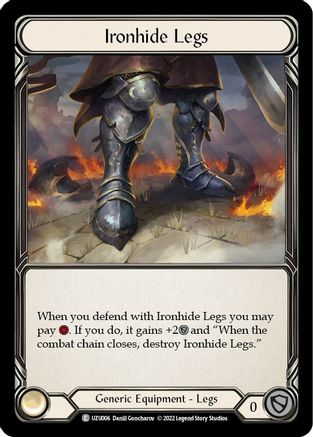 Ironhide Legs [UZU006] (Outsiders Uzuri Blitz Deck) Flesh And Blood Single Flesh And Blood   