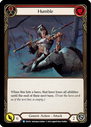 Humble (Red) [UZU012] (Outsiders Uzuri Blitz Deck) Flesh And Blood Single Flesh And Blood   