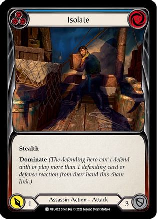 Isolate (Blue) [UZU022] (Outsiders Uzuri Blitz Deck) Flesh And Blood Single Flesh And Blood   
