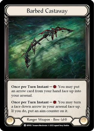 Barbed Castaway [RIP002] (Outsiders Riptide Blitz Deck) Flesh And Blood Single Flesh And Blood   