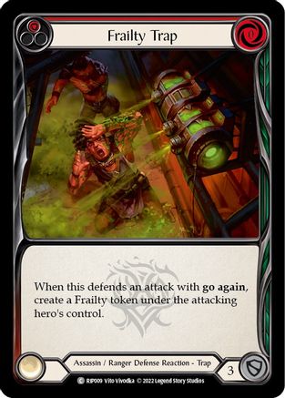 Frailty Trap (Red) [RIP009] (Outsiders Riptide Blitz Deck) Flesh And Blood Single Flesh And Blood   