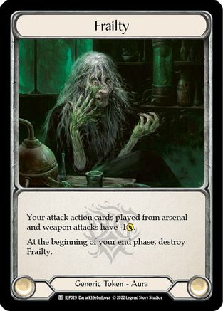 Frailty [RIP029] (Outsiders Riptide Blitz Deck) Flesh And Blood Single Flesh And Blood   