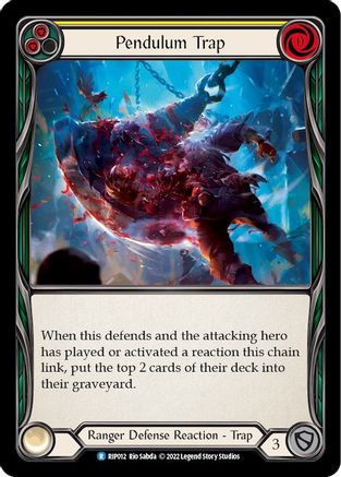 Pendulum Trap (Yellow) [RIP012] (Outsiders Riptide Blitz Deck) Flesh And Blood Single Flesh And Blood   