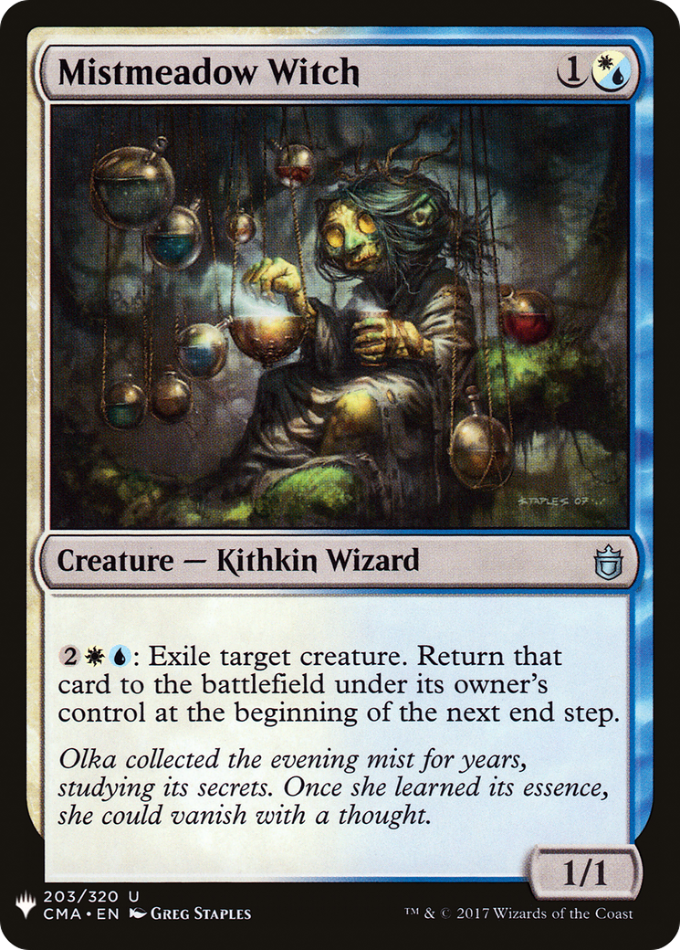 Mistmeadow Witch (LIST-CMA-203) [Mystery Booster] The List MTG Single Wizards of the Coast