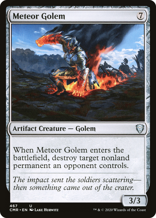 Meteor Golem (CMR-467) [Commander Legends] MTG Single Wizards of the Coast
