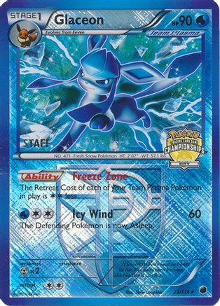 Glaceon - 23/116 (City Championships) [Staff] () Holofoil [Promos: League & Championship Cards] Pokemon Single Pokémon