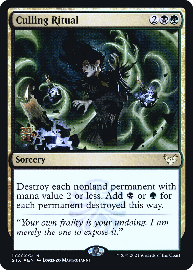 Culling Ritual (PRE-172) [Strixhaven: School of Mages Promos] Foil MTG Single Wizards of the Coast