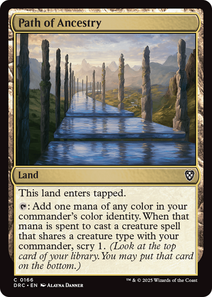 Path of Ancestry (0166) (DRC-166) [Commander: Aetherdrift] MTG Single Wizards of the Coast