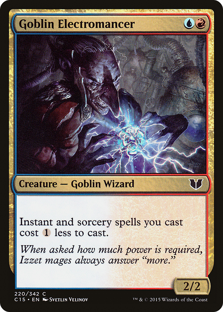 Goblin Electromancer (C15-220) [Commander 2015] MTG Single Wizards of the Coast