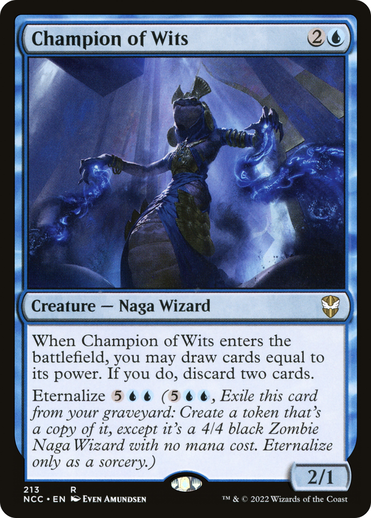 Champion of Wits (NCC-213) [New Capenna Commander] MTG Single Wizards of the Coast