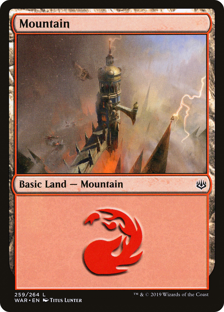 Mountain (WAR-259) [War of the Spark] MTG Single Wizards of the Coast