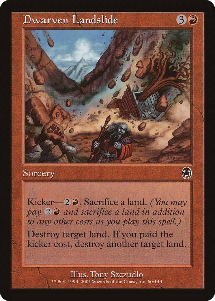 Dwarven Landslide (APC-060) [Apocalypse] Foil MTG Single Wizards of the Coast