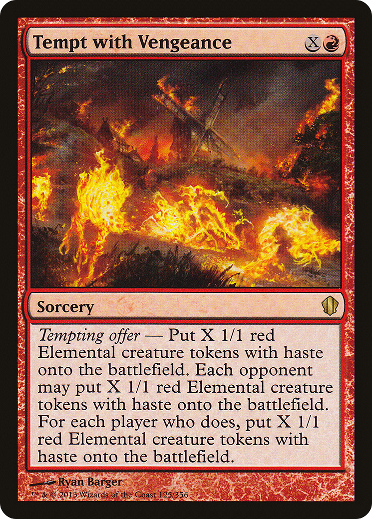 Tempt with Vengeance (C13-125) [Commander 2013] MTG Single Wizards of the Coast