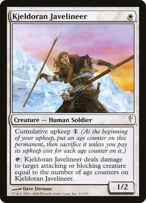 Kjeldoran Javelineer (CSP-011) [Coldsnap] Foil MTG Single Wizards of the Coast