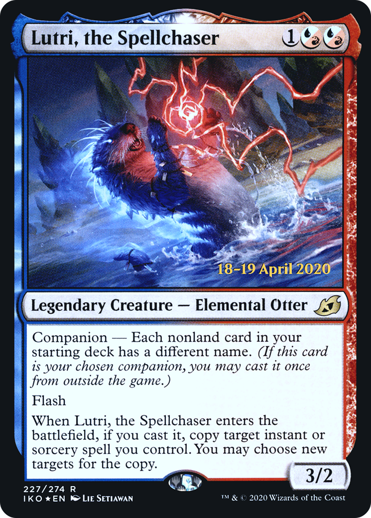 Lutri, the Spellchaser (PRE-227) [Ikoria: Lair of Behemoths Promos] Foil MTG Single Wizards of the Coast