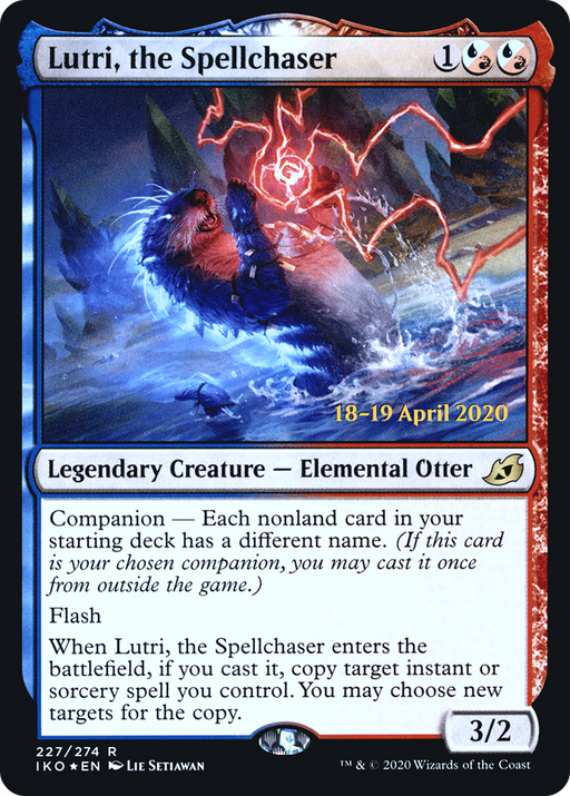 Lutri, the Spellchaser (PRE-227) [Ikoria: Lair of Behemoths Promos] Foil MTG Single Wizards of the Coast