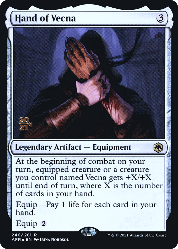 Hand of Vecna (PRE-246) [Adventures in the Forgotten Realms Promos] Foil MTG Single Wizards of the Coast
