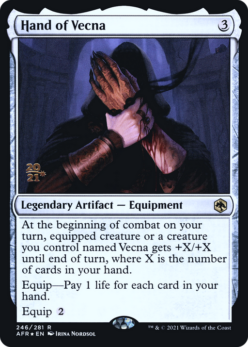 Hand of Vecna (PRE-246) [Adventures in the Forgotten Realms Promos] Foil MTG Single Wizards of the Coast