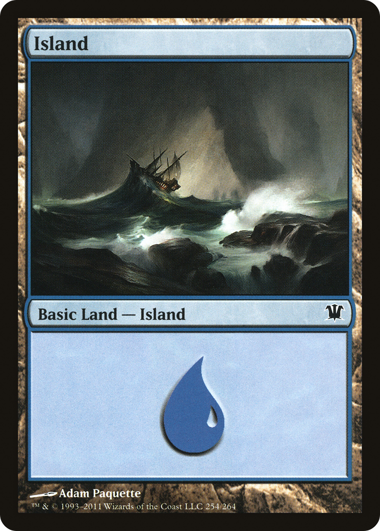 Island (254) (ISD-254) [Innistrad] Foil MTG Single Wizards of the Coast