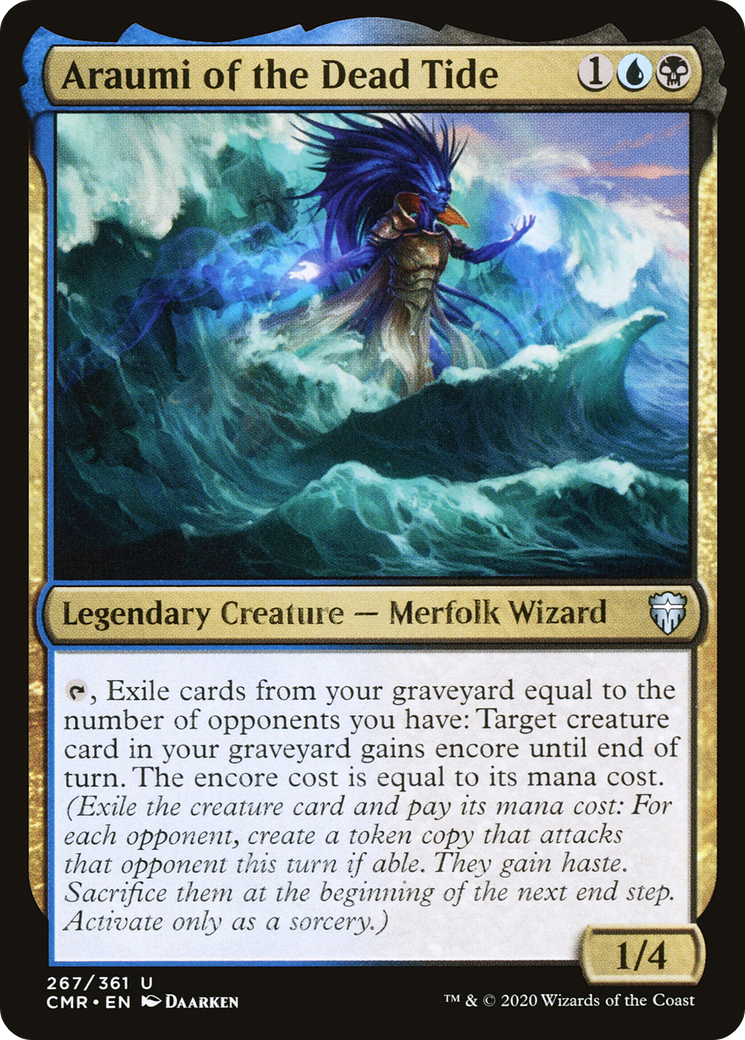 Araumi of the Dead Tide (CMR-267) [Commander Legends] Foil MTG Single Wizards of the Coast