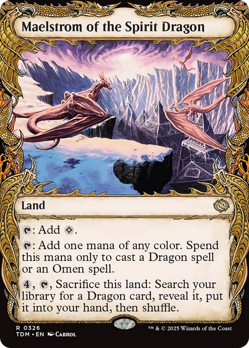 Maelstrom of the Spirit Dragon (Showcase) (TDM-326) [Tarkir: Dragonstorm] Foil MTG Single Wizards of the Coast