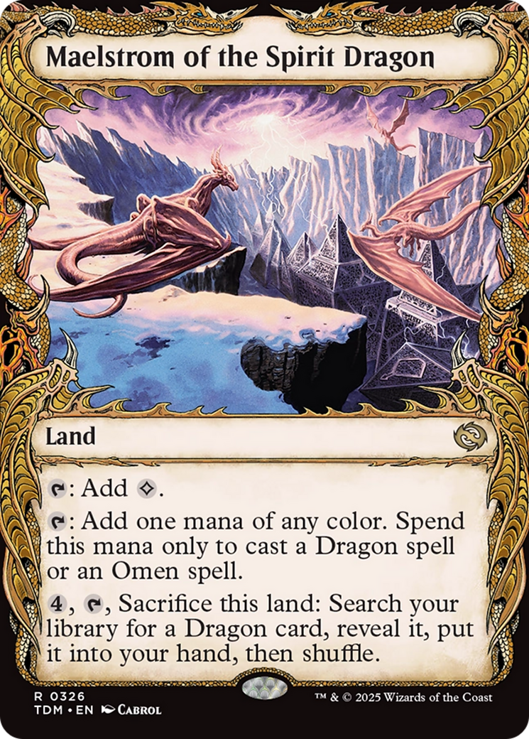 Maelstrom of the Spirit Dragon (Showcase) (TDM-326) [Tarkir: Dragonstorm] MTG Single Wizards of the Coast