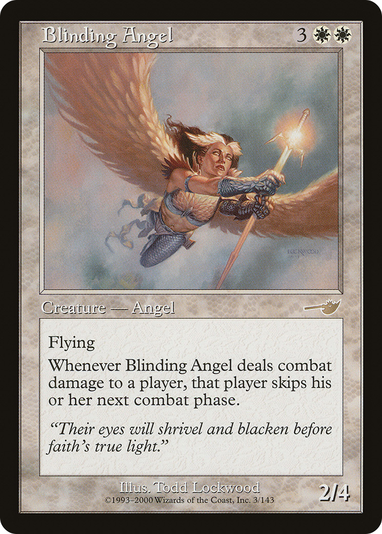 Blinding Angel (NMS-003) [Nemesis] Foil MTG Single Wizards of the Coast