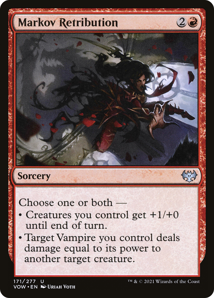Markov Retribution (VOW-171) [Innistrad: Crimson Vow] MTG Single Wizards of the Coast