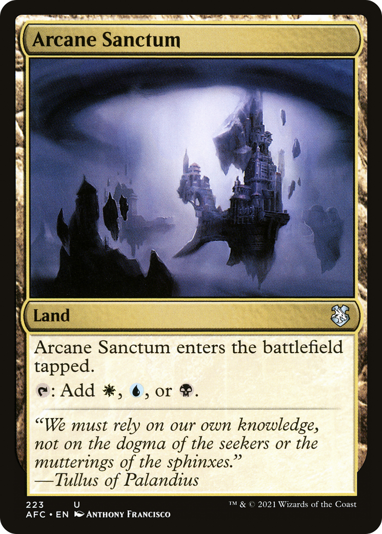 Arcane Sanctum (AFC-223) [Forgotten Realms Commander] MTG Single Wizards of the Coast