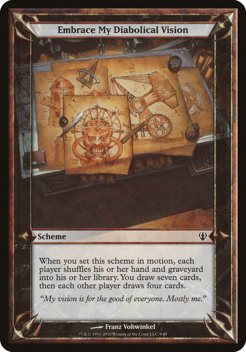 Embrace My Diabolical Vision (Archenemy) (OVER-) [Misc] Archenemy Schemes MTG Single Wizards of the Coast