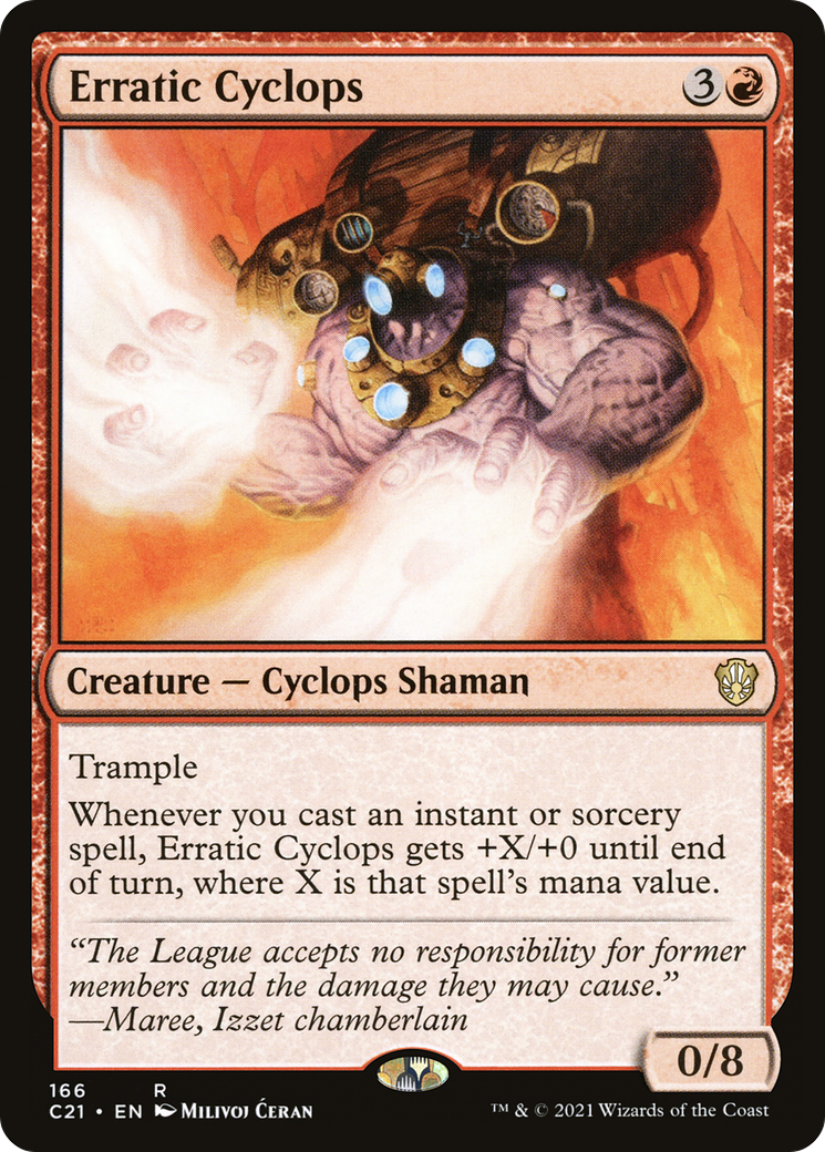 Erratic Cyclops (C21-166) [Commander 2021] MTG Single Wizards of the Coast
