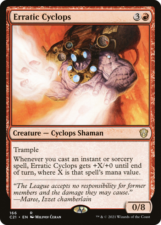 Erratic Cyclops (C21-166) [Commander 2021] MTG Single Wizards of the Coast