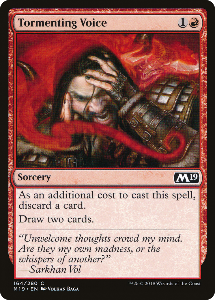 Tormenting Voice (M19-164) [Core Set 2019] MTG Single Wizards of the Coast